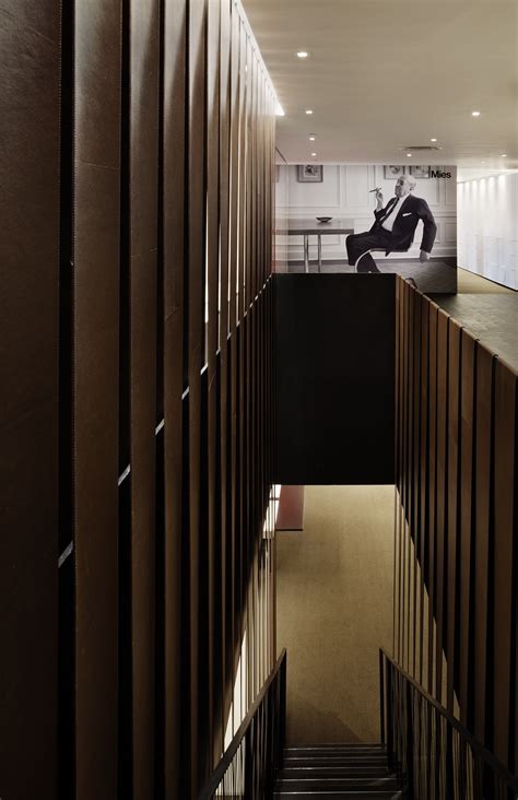 From mini bars to cabinets and closets, reading nooks and beyond, discover the top 70 best under stairs ideas. Staircases at the Knoll New York showroom showcase textile ...