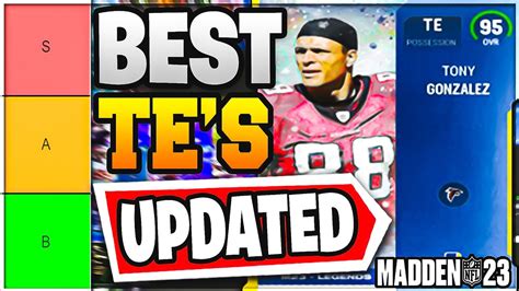RANKING THE BEST TIGHT ENDS IN MADDEN 23 ULTIMATE TEAM (BEST TE MADDEN