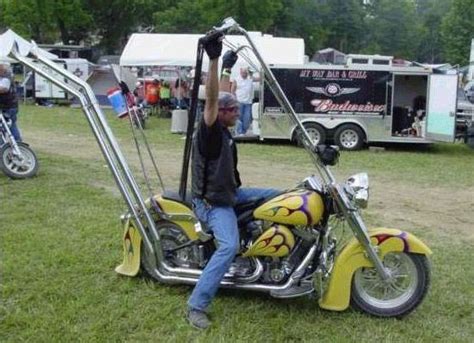 We knew nothing about stitching or leather so seats were out. Ape Hangers: How High is Too High and Other Monkey ...