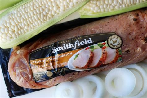 How to roast garlic in an air fryer project meal plan can you bake pork tenderlion just wrapped in foil no seasoning Grilled Steakhouse Mushroom Pork Loin Filet - Gluesticks Blog