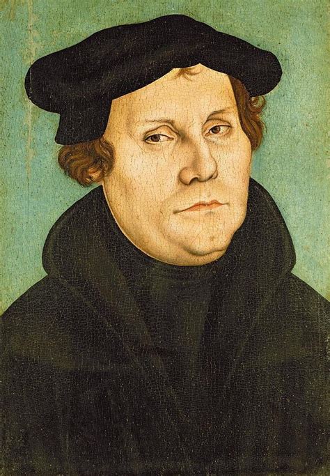 Portrait Of Martin Luther Painting By Lucas Cranach The Elder Fine