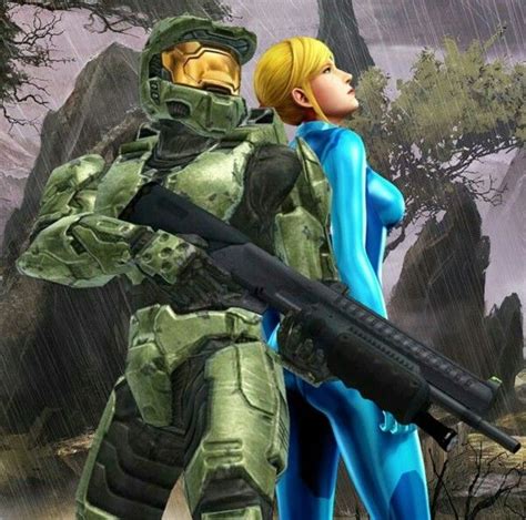 Master Chief And Samus In Love