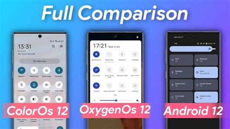 Oxygenos 12 Vs Coloros 12 Vs Android 12 Comparison Oneplus 99r9 Pro