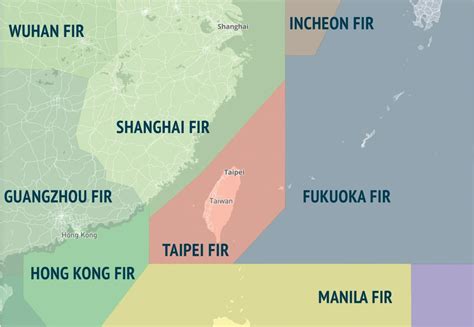Flight Information Regions Of East Asia Asia Maritime Transparency