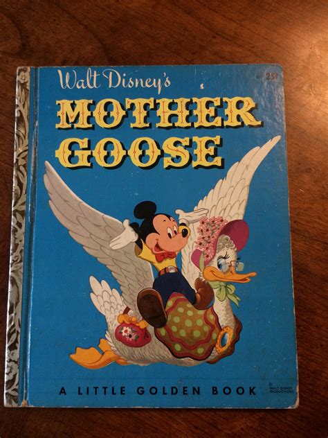 Vintage Walt Disneys Mother Goose Little Golden Book By