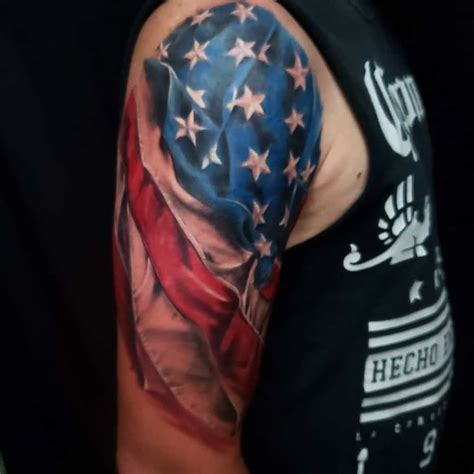 Top 89 American Flag Sleeve Tattoo Ideas - [2021 Inspiration Guide]