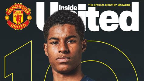 Inside United Magazine Cover Featuring Marcus Rashford Manchester United
