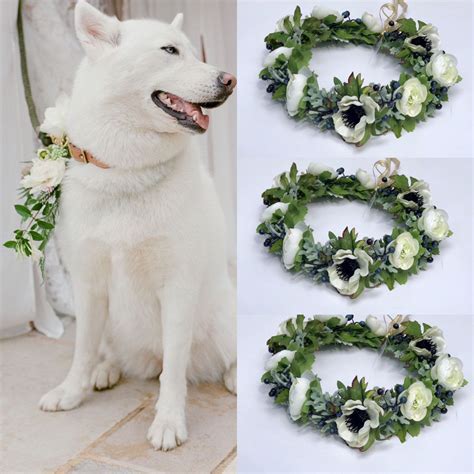 Wedding Dog Collar Dog Wedding Attire Dog Wedding Flower Dog