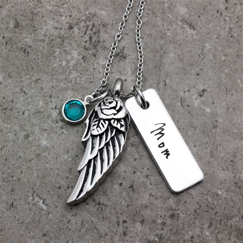 Angel Wing Cremation Necklace Wing Urn Necklace Cremation Etsy