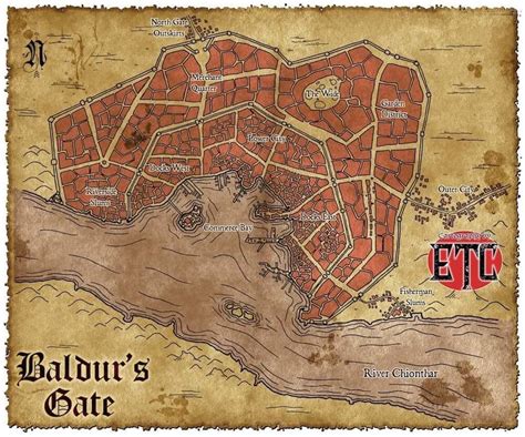 Baldurs Gate Map Available On Dms Guild Dndmaps