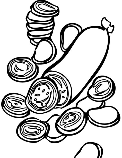 Pizza Toppings Coloring Pages At Getcolorings Com Free Printable Colorings Pages To Print And