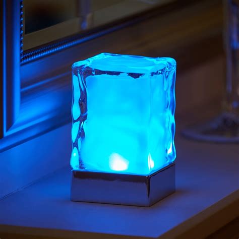 Auraglow Rechargeable Cordless Colour Changing Led Table Lamp Glacier