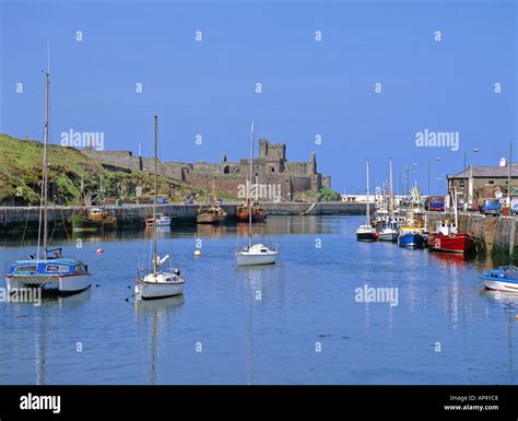 Peel Castle Isle Of Man United Kingdom Stock Photo Alamy