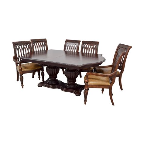 Home improvement · shop modern sale items · modern furniture 88% OFF - Bernhardt Bernhardt Cherry Double Pedestal Table ...