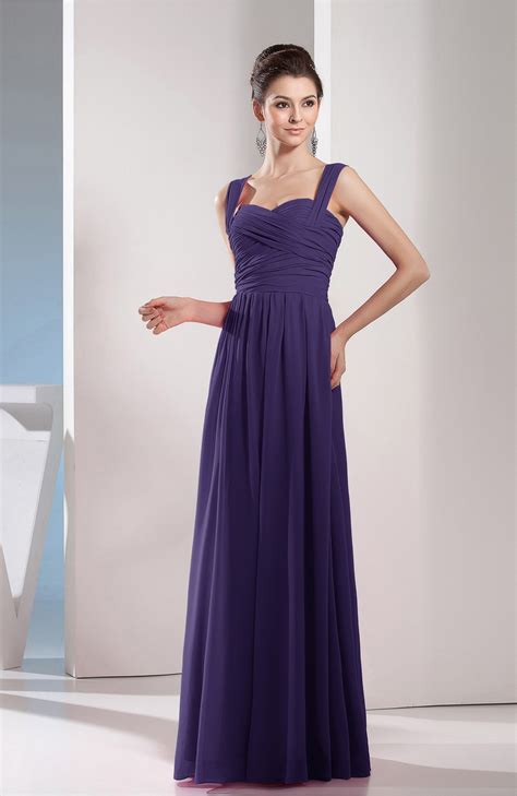 If you're having a wedding at this time of the year and can't choose the color for your bridesmaids. Royal Purple Bridesmaid Dress - Cute A-line Chiffon Floor ...