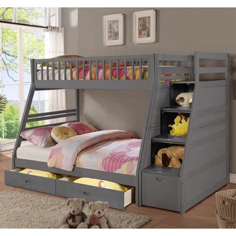 Harriet Bee Mimi Twin Over Full Bunk Bed With Drawers And Reviews Wayfair