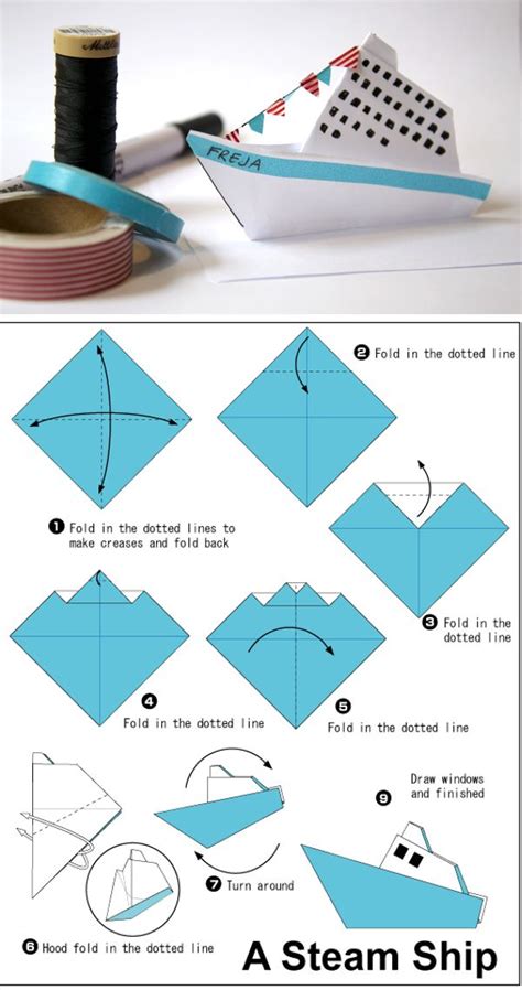 Simple Origami Boat Step By Step - Jadwal Bus