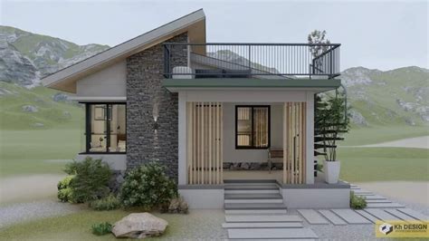 desain depan rumah atap datar seni rumah terbaru