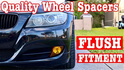 Diy Installing Wheel Spacers Bmw E Flush Fitment Youtube