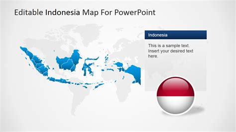 Editable Indonesia Powerpoint Map Slidemodel