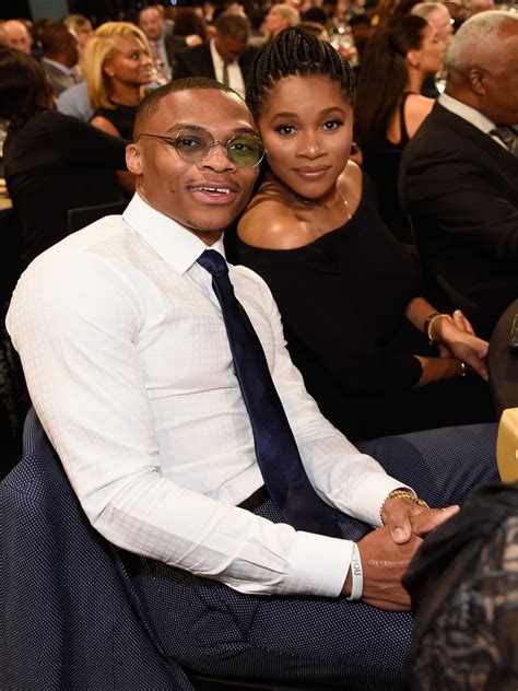 The russell westbrook family appears to be growing. Russell Westbrook Thanks Wife Nina During MVP Speech- Essence