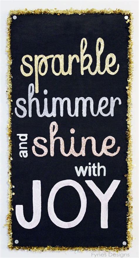 Painted Glitter Holiday Sign Fynes Designs Fynes Designs