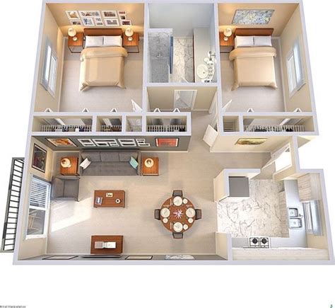 House 2 bed | Bedroom layout design, Bedroom layouts, Interior design