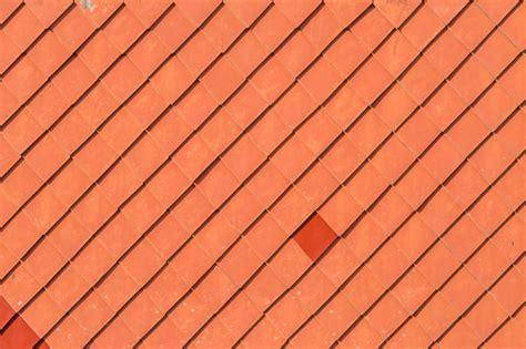 Close Up Of Red Roof Texture Stock Photo Download Image Now
