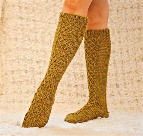 Thigh High Sock Crochet Patterns Easy Crochet Patterns