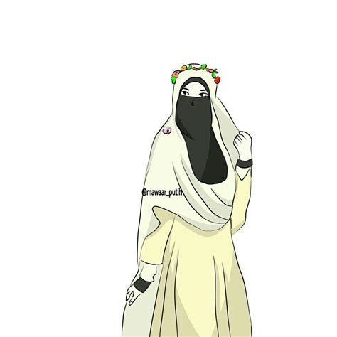 Nah, gambar sketsa kartun ini bisa juga kamu jadikan sebagai gambar untuk mewarnai. 93 Gambar Kartun Pernikahan Muslimah Bercadar Gratis | Cikimm.com