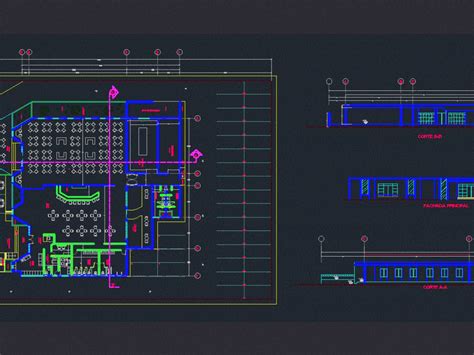 Cafeteria DWG Block for AutoCAD • Designs CAD