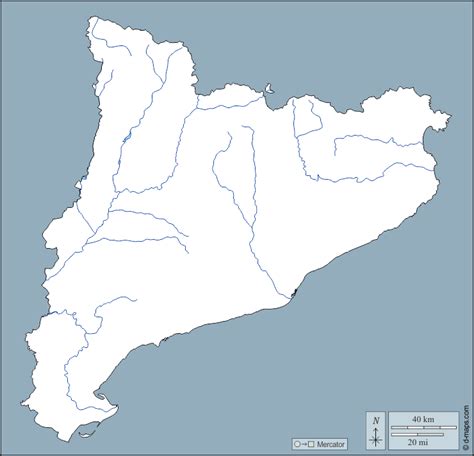 Cataluña Mapa Gratuito Mapa Mudo Gratuito Mapa En Blanco Gratuito