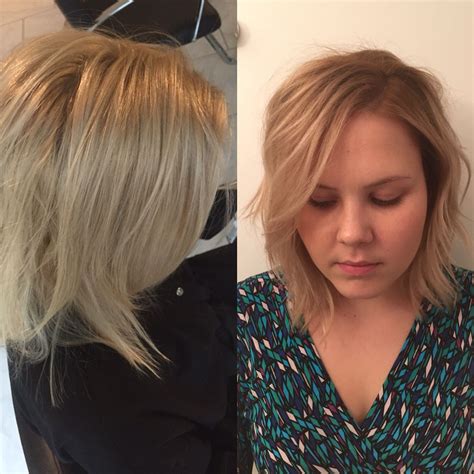 Before And After Bleach Retouch To A Rooted Blonde Rooted Blonde