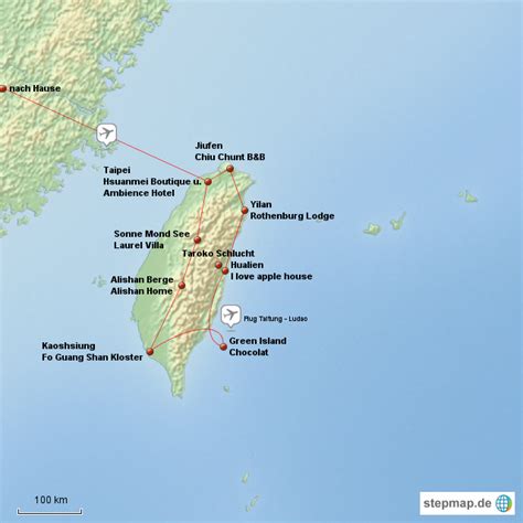 Entdecke die gesamte auswahl an weltkarten für die wand pinnwände, leinwände, poster & mehr hole deine reiseerinnerungen nach hause! Taiwan Urlaub von dila - Landkarte für Taiwan