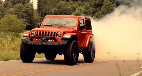 demon powered  door jeep wrangler  blow  socks  carscoops