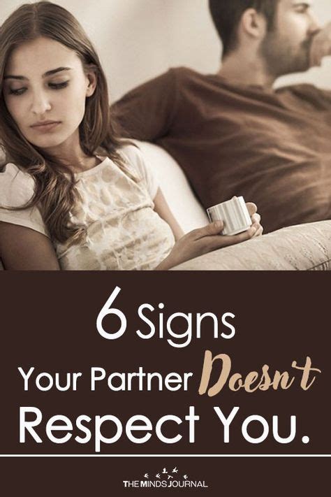 6 Signs Your Partner Doesnt Respect You Relationship Respect