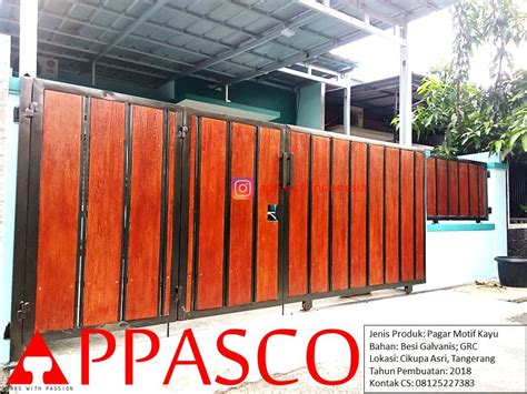 Motif pagar besi bergaya minimalis modern sangat cocok sekali dipadukan dengan rumah bergaya minimalis. Pagar Minimalis Modern Kayu GRC di Cikupa Asri Tangerang ...