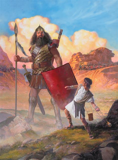 David And Goliath From The Bible