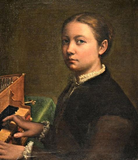 Sofonisba Anguissola Self Portrait At The Spinnet Painting By Les