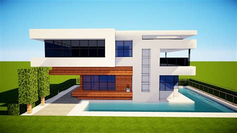 Modern House Design Minecraft Easy Landscaping Mansions Jhmrad