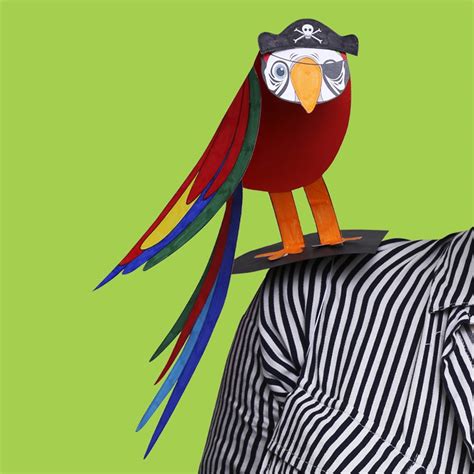 Pirate Shoulder Parrot Cleverpatch Cleverpatch Art And Craft Supplies