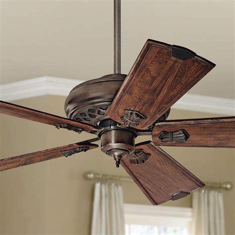 Canopy is 6.5 wide x 2.75 high. 60" Casablanca Fellini Cocoa Ceiling Fan - #3F828 | Lamps Plus