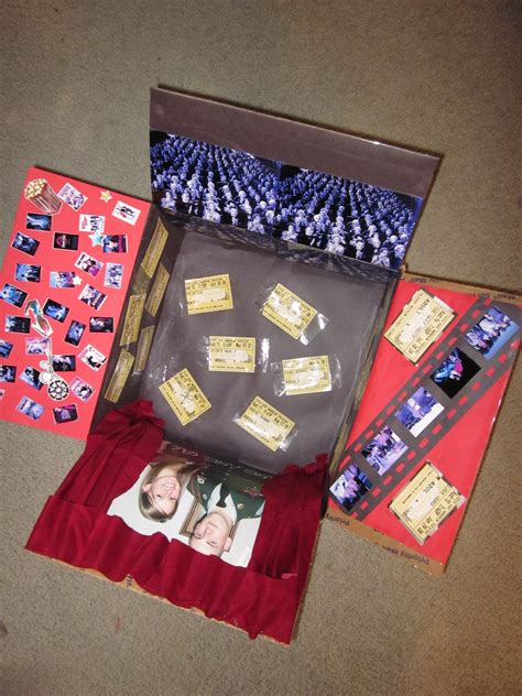 If you're putting together a few gift basket ideas at a time, i buy the really fancy glass bottles of specialty root beer and separate them into gift baskets, so. Movie Themed Care Package - Very cute. Put some favorite ...