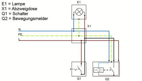 Schaltplan Wechselschalter Und Bewegungsmelder Wiring Diagram My Xxx