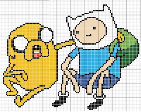 Adventure Time Jake Pixel Art Pixel Art Grid Pixel Art Pattern Images