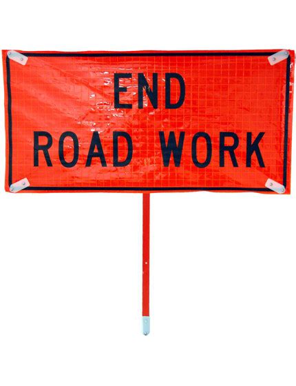 Ramp Closed Ahead Sign 48x48 Roll Up Construction