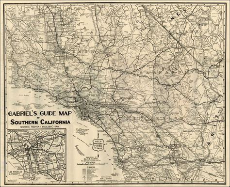 S Southern California Map System Map