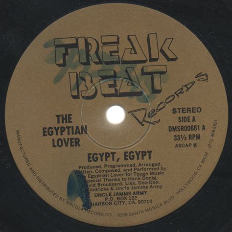 The Egyptian Lover Egypt Egypt 1984 Vinyl Discogs