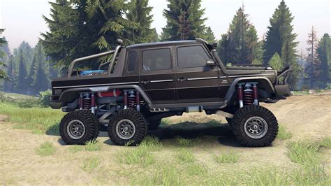 Mercedes Benz G65 Amg 6x6 Final Brilliant Black For Spin Tires