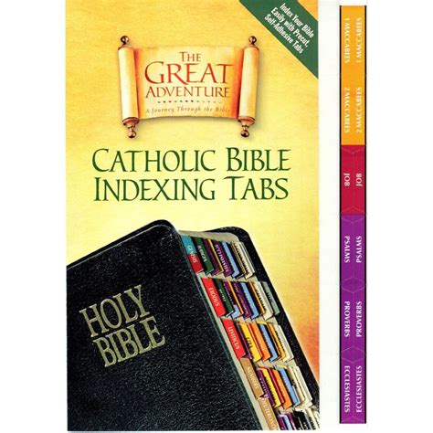 The Great Adventure Bible Indexing Tabs Bible Tabs Catholic Bible